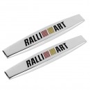 三菱ralliart 叶子板贴标/Mitsubishi ralliart  metal decoration label