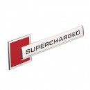 SUPERCHARGED emblem logo 超级增压改装铭牌标志 红色款