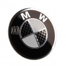 BMW黑白宝马轮毂贴标