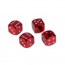 金属骰子气门嘴帽 Dice valve cap 红色