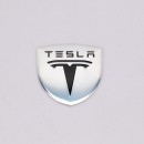 TESLA 特斯拉小盾形铭牌贴标 迷你版