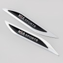 起亚刀锋叶子板贴标 KIA Knife Edge Metal Labeling