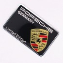 PORSCHE保时捷铭牌金属贴标 黑色版