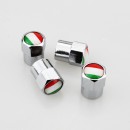 意大利国旗YX016银色气门嘴帽 / ITALIAN FLAG SILVER TIRE VALVE CAP