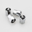 MMJ骷髅YX-016银色气门嘴帽 / MMJ SKULL SILVER TIRE VALVE CAP 