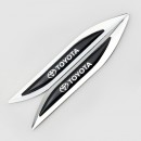 丰田新款刀锋叶子板贴标 Toyota TRD Knife Edge Metal Labeling