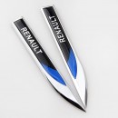 雷诺Renault刀锋叶子贴标/Knife Edge Metal Labeling