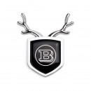 奔驰 BRABUS巴博斯银色小鹿车贴/Bentley Deer car sticker