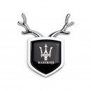 玛莎拉蒂银色小鹿车贴/Maserati Deer car sticker