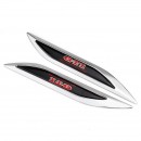 大众新款刀锋叶子板贴标 VW GTI  Knife Edge Metal Labeling