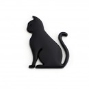 猫 黑色金属贴标/Metal Sticker