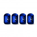 奔驰 蓝色时光胶囊气门嘴帽/Mercedes blue Capsule shaped valve setm caps