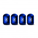 新凯迪拉克 蓝色时光胶囊气门嘴帽/Cadillac blue Capsule shaped valve setm caps