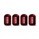 林肯 红色时光胶囊气门嘴帽/Lincoln red Capsule shaped valve setm caps