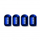 林肯 蓝色时光胶囊气门嘴帽/Lincoln blue Capsule shaped valve setm caps