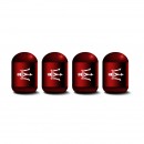 玛莎拉蒂 红色时光胶囊气门嘴帽/Maserati red Capsule shaped valve setm caps