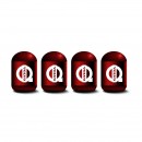 沃尔沃 红色时光胶囊气门嘴帽/Volvo red Capsule shaped valve setm caps