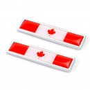 加拿大国旗对装金属贴标/Canada  flag New Pair Metal Label