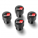 GR 黑色全新圆形气门嘴帽/Round valve cap